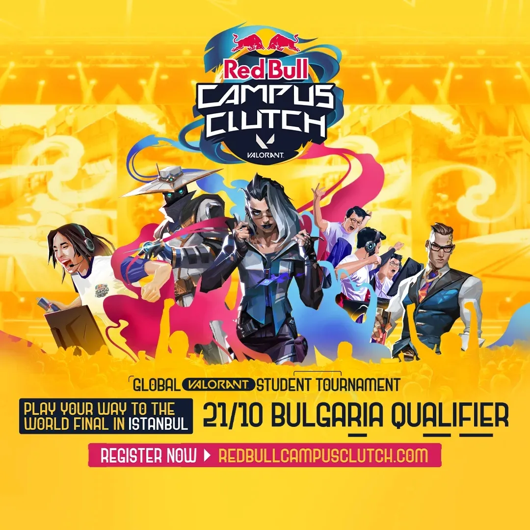 ⚔️ Изстреляй се на световната VALORANT сцена! Записванията за #redbullcampusclut